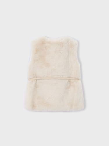 Mayoral Fur Vest with Belt for Girls Sand2
