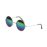 minkissy Retro Sonnenbrille Unisex Metallgläser mit Farbwechsel Objektiv Ultraleichtes Design für Outdoor Aktivitäten für Mode Perfektes