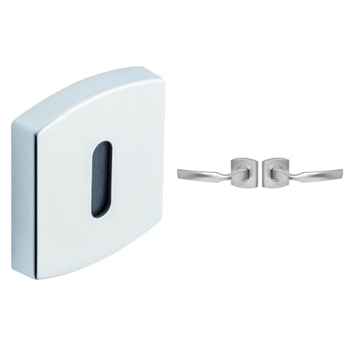 Jeu de rosaces carrées Vachette béquille bec de cane pour porte