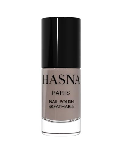 Hasna Paris - Vernis à Ongles Halal - Éco-Responsable - Brillance et Longue Tenue - Facile à Appliquer - 6ml (TAUPE)