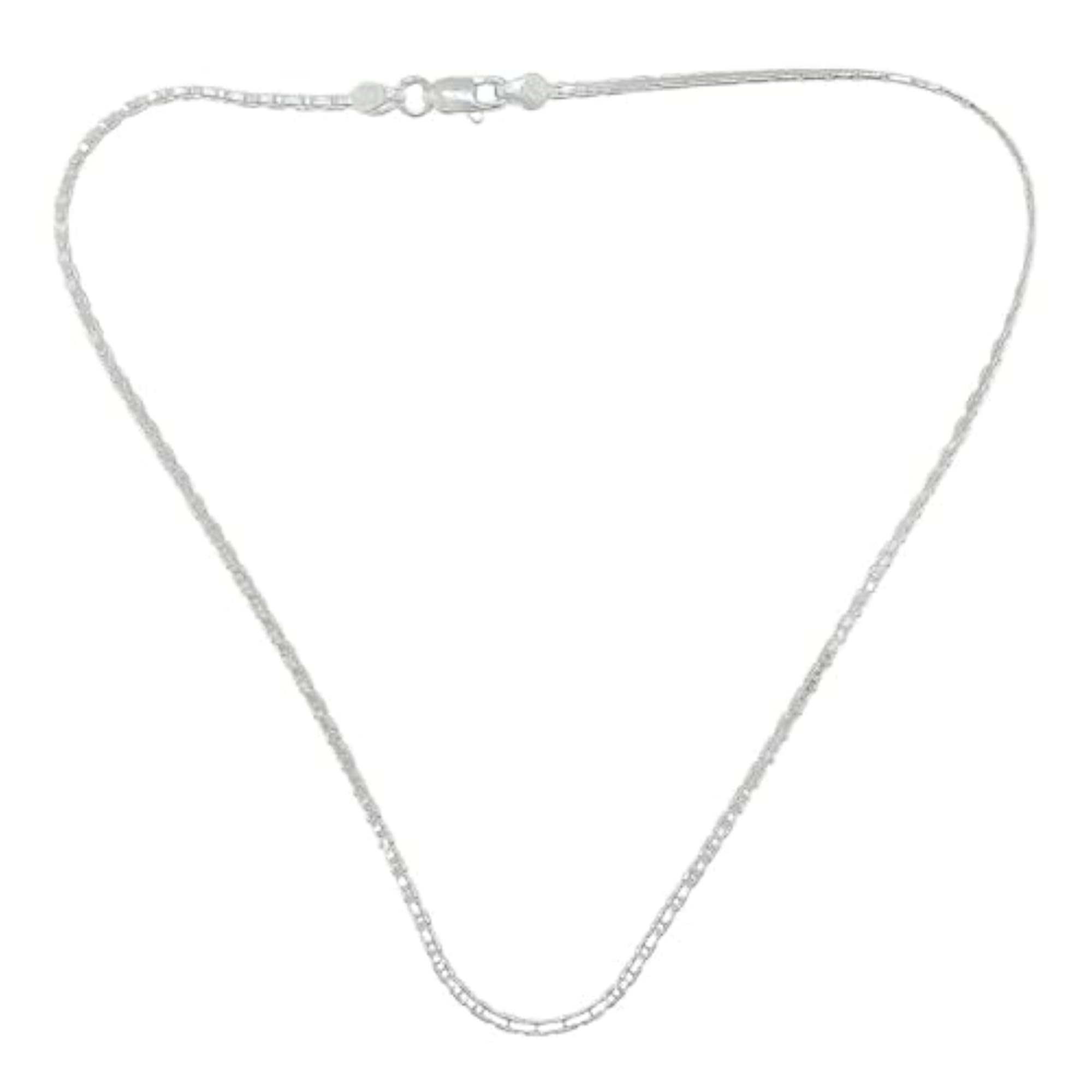 925 Silver Sleek & Lightweight Chain for Kids, 16 Inches
