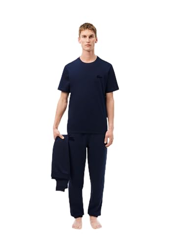 Lacoste TH1709 Haut de Pyjama Homme en Maille Premium et Finitions Luxe