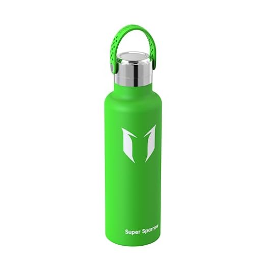 Super Sparrow Botella Agua Acero Inoxidable 18/10 - Botella Termica Ultraligera - 750ml - Termo Sin BPA, Botella Agua Niños, para Deporte, Viaje, Escuela, Exterior, Oficina, Hogar