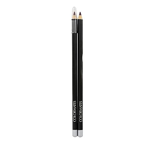 COLORMATES Duo Eyeliner Pencil Black Brown (pack of 8)