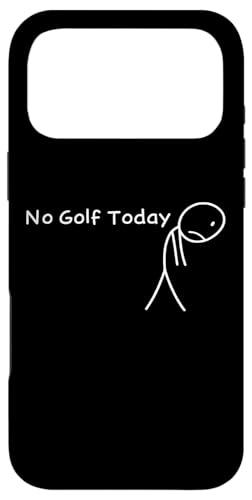 No Golf Today Funny Sad Stickman �S���t�@�[ �����Y ���f�B�[�X �X�}�z�P�[�X iPhone 17 Pro Max �p