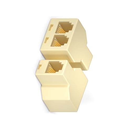 RJ11 �d�b����X�v���b�^ �d�b�X�v���b�^�ɂ�� 2 ��̓d�b�@�𓯎��ɐڑ��\ �v���O �A���h �v���C�݌v �d�b�R�l�N�^