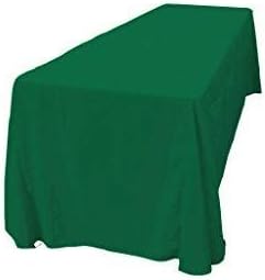 Miniatura 2 de LA Linen Mantel rectangular lavable de popelín de poliéster, resistente a las manchas y a las arrugas, 90 x 156 pulgadas, mantel de tela para