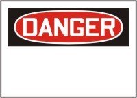 Signalisation Danger Accuform 7x10 pouces MRBH201XP panneau rigide anti-accident