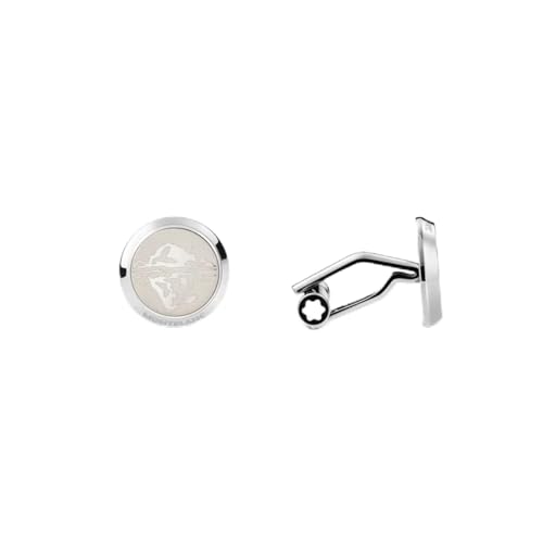 Cufflinks Montblanc 1858 Ice Sea steel marca Montblanc