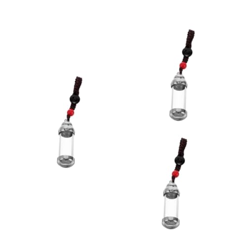 Holibanna 3 Piezas De Llavero Con Forma De Botella Vacía Llavero Con Forma De Mochila Llavero Con Forma De Frasco De Vidrio Llavero Con Forma De Frasco De Vidrio Llavero De Acero