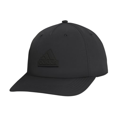 Sport 5-Panel, High Crown Structured Snapback Adjustable Fit Cap Black/Grey