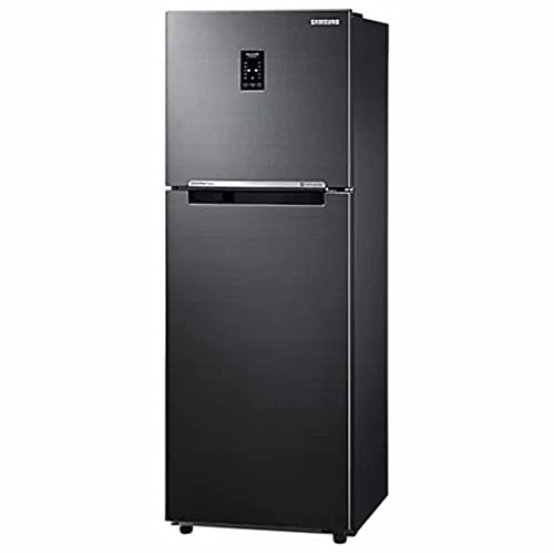 Image of Samsung 253 L 3 Star Inverter Frost Free Double Door Refrigerator Appliance (RT28A3743BX /HL, Luxe Black, Convertible, 2022 Model)