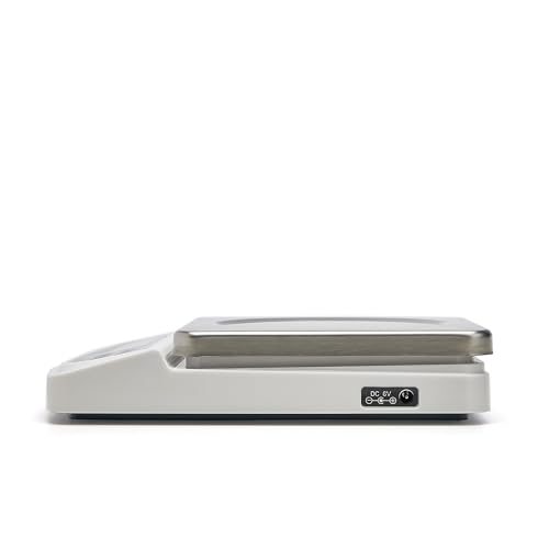 CDN Portable Digital Kitchen Scale 22 lb. Capacity, Backlit Easy-to-Read Display, White - Perfect for Precise Portion Control, Baking, and Meal Prep (SD2206) by CDN - Image 3
