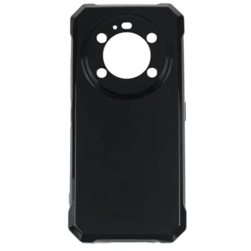 Auotu Hülle Mit Kamera Schutz Soft TPU Silikon Hülle Etui Tasche Cover für FOSSiBOT F109 Smartphone (Schwarz)