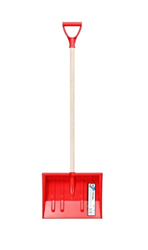 vom Pullach Hof Igloo Comfort Pelle à neige pour enfant avec manche en bois et poignée Rouge Cover