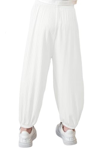 Kids Girls Casual Sports Pants Loose Trousers Toddler Ribbed Knit Long Pants Active Gym Sweatpants2