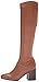 Franco Sarto Womens Tribute Knee High Heeled Boot Saddle Brown Stretch 8 W