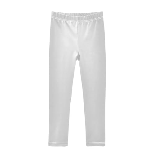 DOMIKING Grey Girl's Leggings Pants Kids' Yoga Pants Stretchy Running Tights 4 Years