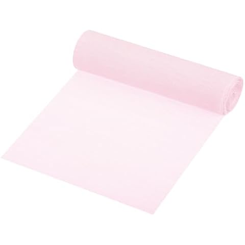 sourcing map Pale Pink Crepe Paper Roll Cover