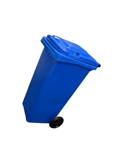 Miniatura 9 de Jardin202 - Contenedor De Basura Reciclables De Colores Con Ruedas Y Mango Antideslizantes 120l, 240l, 360l, 800l Y 1100l 120 L Bolsas Azul