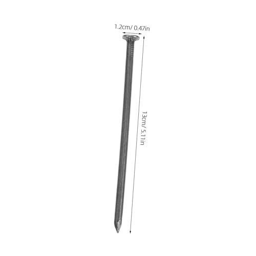 Clavos galvanizados HOLIDYOYO 13x1.20 cm para cercas y construcción de drywall miniatura 2