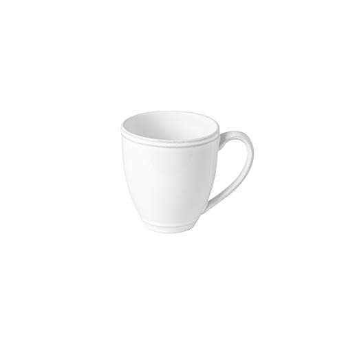 Taza de cerámica Stoneware 14 oz Friso Blanca miniatura 1