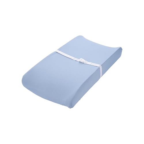 Simple Joys by Carter's Baby 2-Pack Cotton Changing Pad Covers, Navy/Light Blue, One Size
