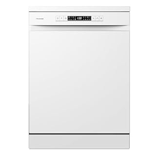 Hisense HS622E90WUK Freestanding Standard Dishwasher 85cm High - E Rated, White, 24 x 23 x 33 inches (L x W x H) [Energy Class E]
