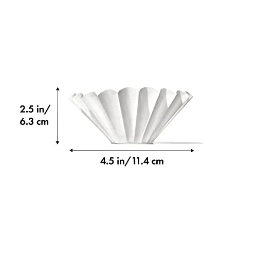 OXO Brew Basket Style Small Coffee Filters, 1-4 Cups, White