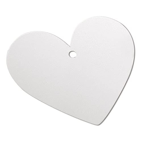 Rayher Tags Bianco - Cuore, Fsc 100%, 7X6Cm,Bus.Blis. 24Pz, 68045000