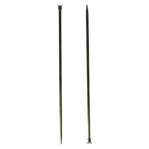 Boye 10-Inch Aluminum Single Point Knitting Needles, Size 8