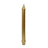 Zest Candle Taper Candles, 10-Inch, Metallic Gold Formal
