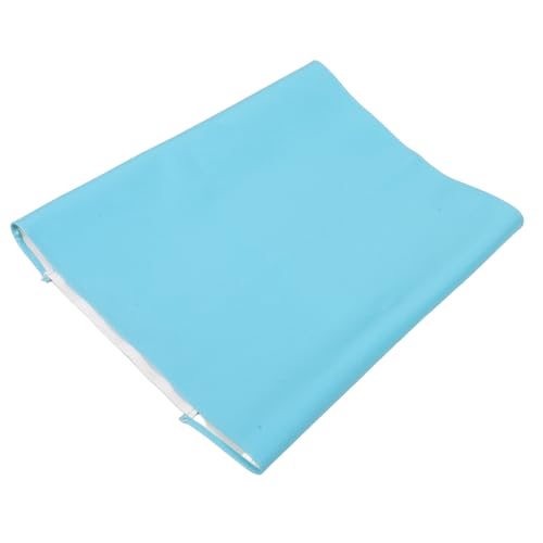 Tapis de pieds en polyurethane bleu ciel antiderapant pour fauteuils de soin