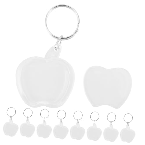 Porte-clés acrylique pour la photo avec cadre transparent ovale incassable