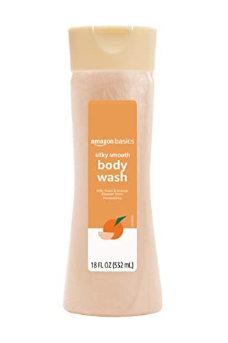 Amazon Basics Silky Smooth Body Wash, Peach & Orange Blossom Scent, 18 Fl Oz #TOP13