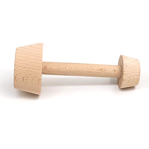 Dioche Shaper Tartelettes aux œufs Inviolable Poussoir à Pâtisseries en Bois - Outil de Cuisson Double Face pour Moule à aux œufs Bricolage - Outil de Cuisine écologique (Comme montré)