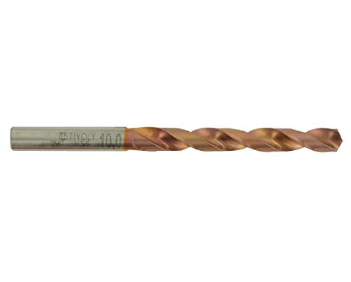 TIVOLY 11454160300 Set of 10 Furius HSS Drill Bits FUSIO Coated, for Metal, Grinded, Diameter 3 mm