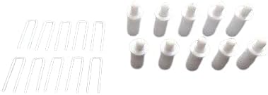 Amazing Drapery Hardware Plantation Shutter Repair KIT : 10 Tilt Rod Louvers Staples + Plus + 10 Spring Loaded Shutter Pins