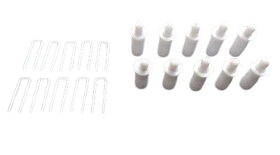 Amazing Drapery Hardware Plantation Shutter Repair KIT : 10 Tilt Rod Louvers Staples + Plus + 10 Spring Loaded Shutter Pins