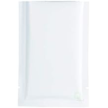 QQ Studio Matte Food-Safe Foil Heat Sealing SlickSealTM Pouches for Confections and Candy 100 White, 4" x 6"
