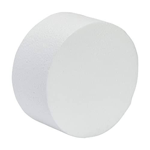 4 Piece Round Foam Cake Dummies For 12" Tall Fake Wedding Cake In 4 Sizes, For Decorating And Crafts (3, 4, 5, And 6 In) #TOP7