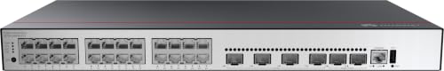 Huawei CloudEngine S5700 Series S5735 L24P4XE A V2 Commutateur 24 x 101001000 PoE+ + 4 x 10 Gigabit SFP+ + 2 x 12 Gigabit empilage flux d'air de 'avant vers le côté Montable sur... - vue 2
