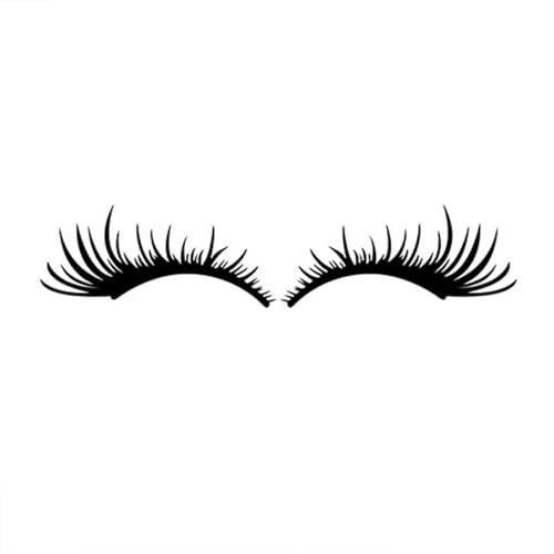Car Stickers for VW Beetle, 2Pcs Car Eyelashes Stripe Decal Headlight Fog Eyebrow Stickers