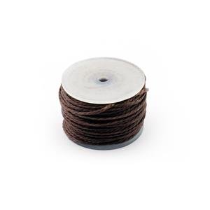 Hilo encerado marrón para máquina de coser miniatura 1