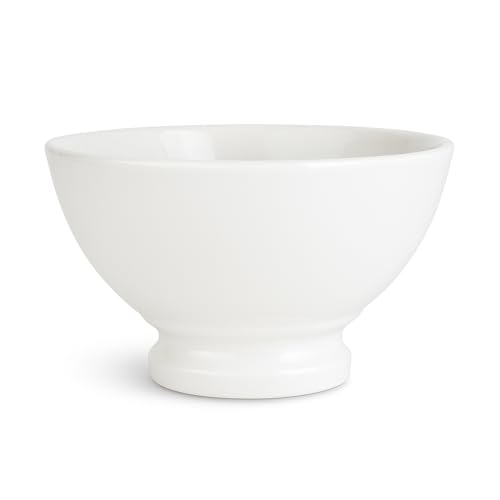 Pack 12 Taza Vino RIBEIRO Porcelana Blanco Cuenco Aperitivo cerámica Bowl (200cl - 10.5 x 6.3 cms)