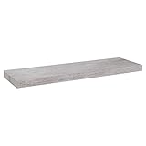 vidaxl scaffale a parete grigio cemento 80x23,5x3,8 cm in mdf