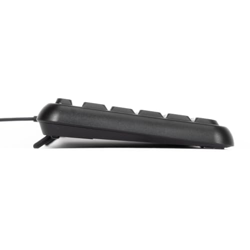 VulTech KM-811 cichy zestaw klawiatury i myszy USB włoski układ QWERTY. Smukła konstrukcja, klawiatura numeryczna, 12 klawiszy multimedialnych, ochrona przed płynem, PC/laptop, Windows/Mac/Linux