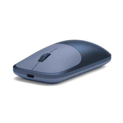 Image of Satechi Slim EX Wireless Mouse, Bluetooth & 2.4 GHz, Quiet Clicks, Indigo | Quiet clicks, anodized aluminum shell, rechargeable battery, for macOS, Windows, iPadOS, Android
