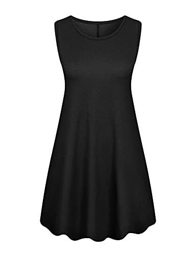 Tanst Sky Summer Dresses for Women 2025 Casual Sleeveless Sundresses Tank Dress Mini Loose Beach Cover Up with Pockets - Image 2
