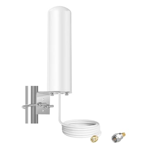 10dBi Wide-Band 5G 4G LTE 3G SMA/F Type Connector Antenna Compatible with Mobile Cell Phone Signal Booster Verizon, AT&T, T-Mobile 5G 4G Cellular Modem Router, Boosts Home Internet, Slinkdsco
